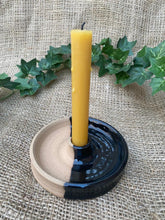 Load image into Gallery viewer, Candlestick Holders: Tan &amp; Black
